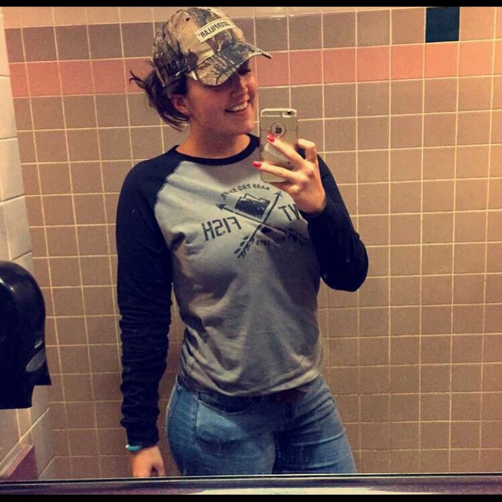 Bass pro hunt fish baseball tee